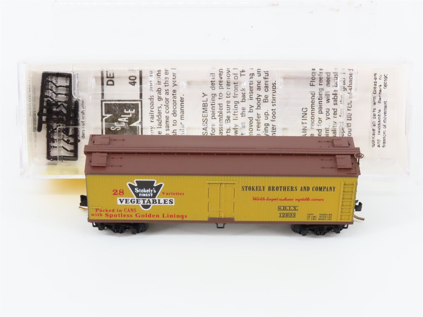 N Scale Micro-Trains MTL 49340 SBIX Stokely Brothers and Company Reefer 12933