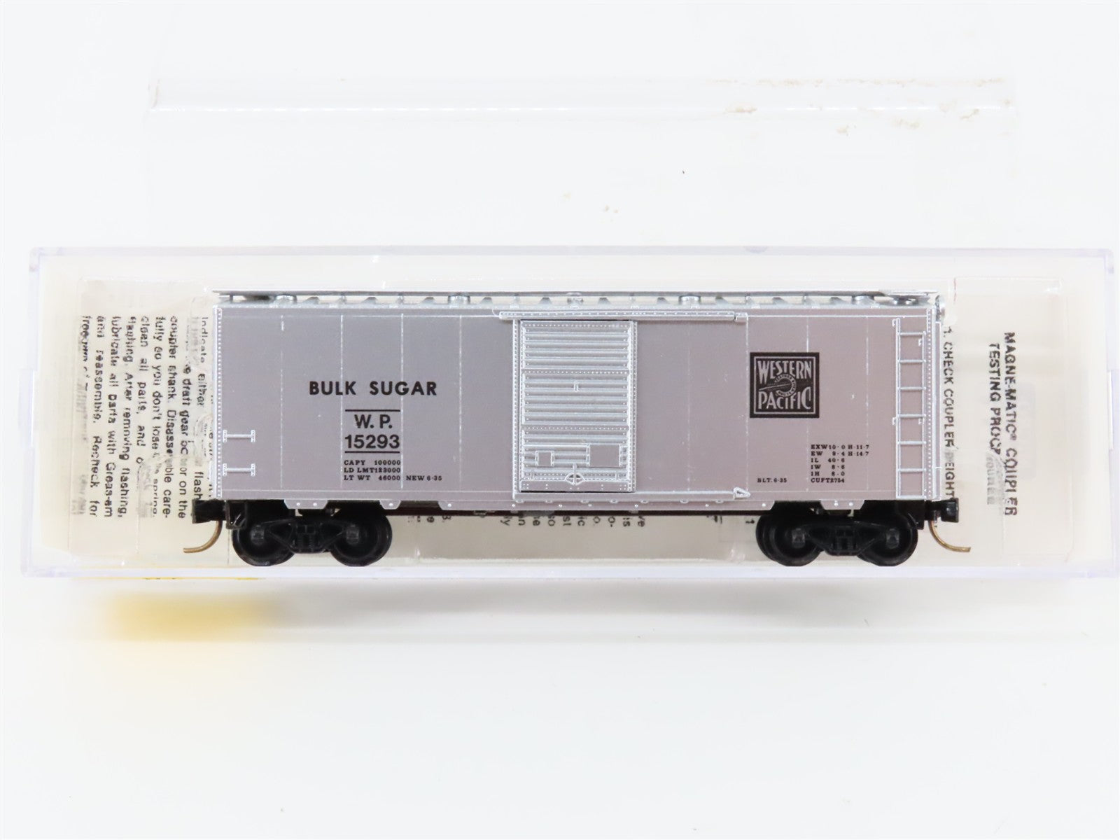 N Scale Micro-Trains MTL 20076 WP Western Pacific 40' Box Car 15293