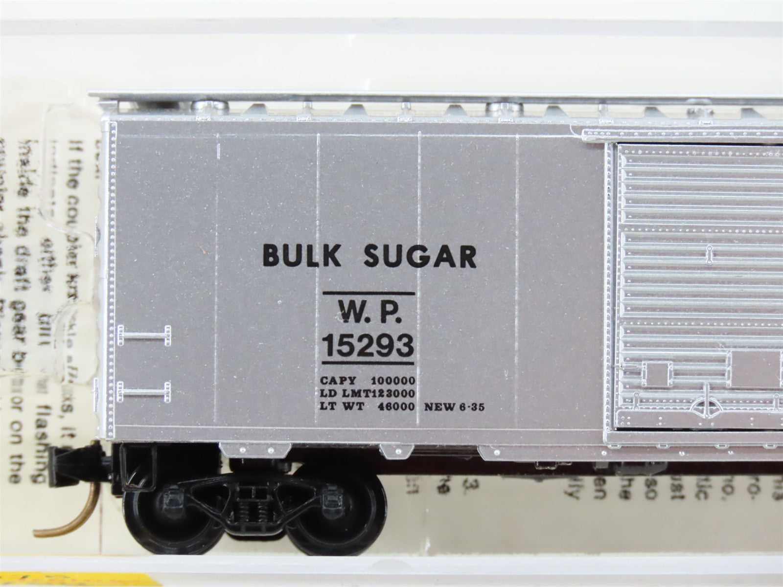 N Scale Micro-Trains MTL 20076 WP Western Pacific 40' Box Car 15293