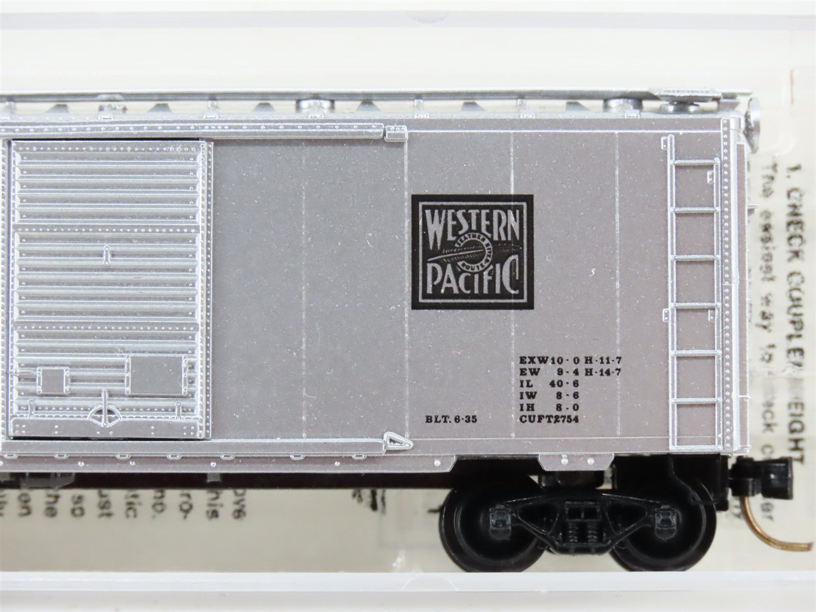 N Scale Micro-Trains MTL 20076 WP Western Pacific 40' Box Car 15293