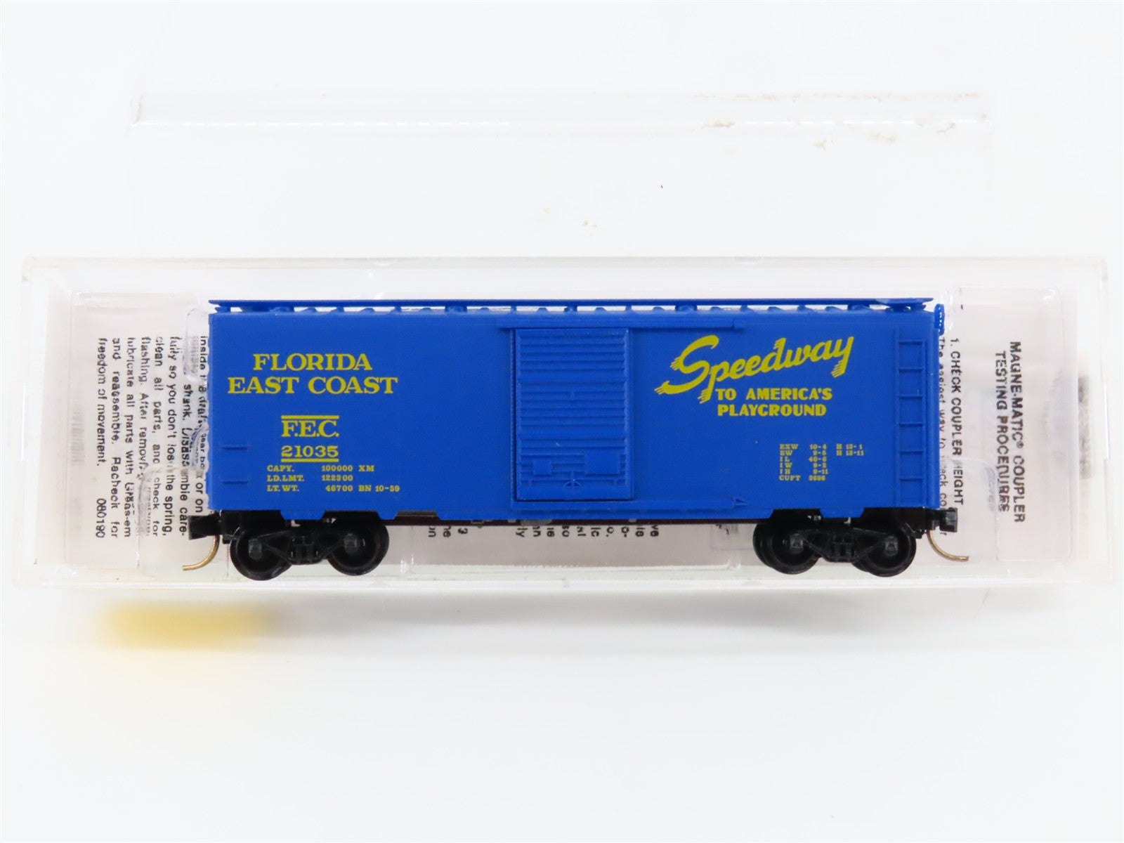 N Scale Micro-Trains MTL 20096 FEC Florida East Coast 40' Box Car 21035