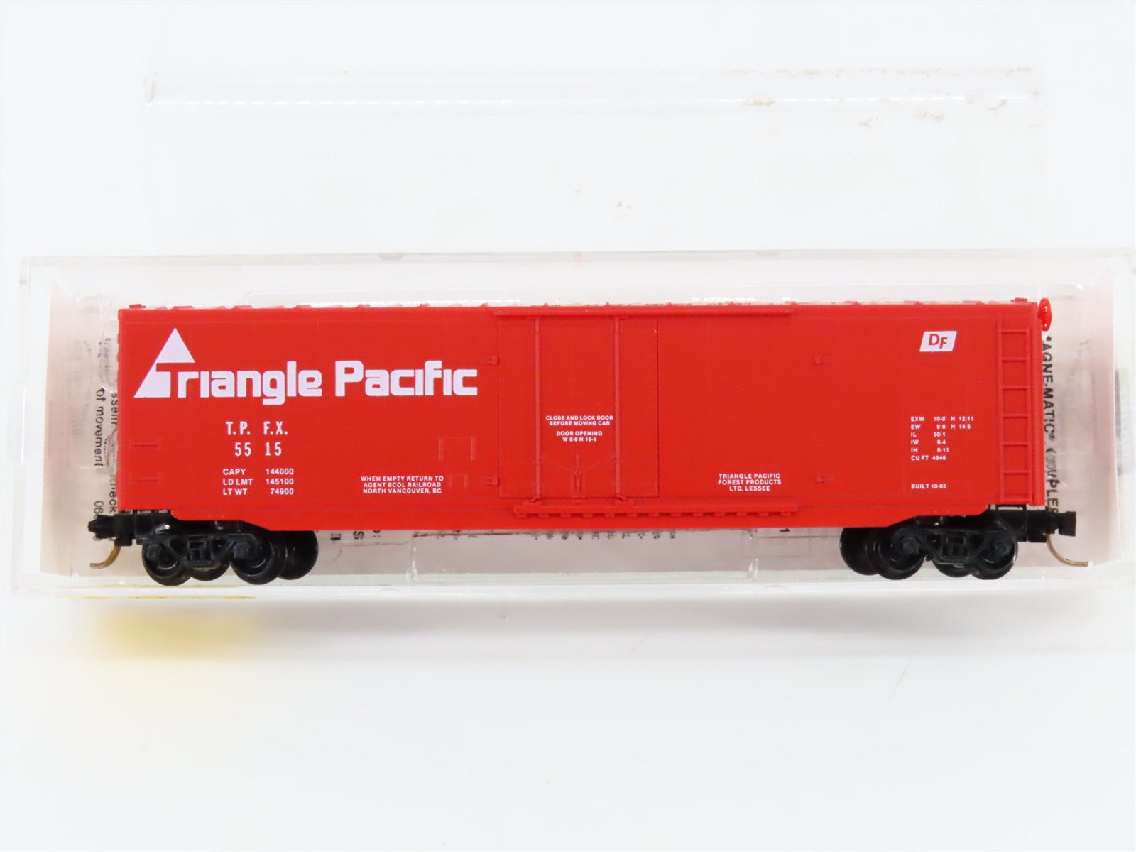 N Scale Micro-Trains MTL 38130 TPFX Triangle Pacific 50' Box Car 5515