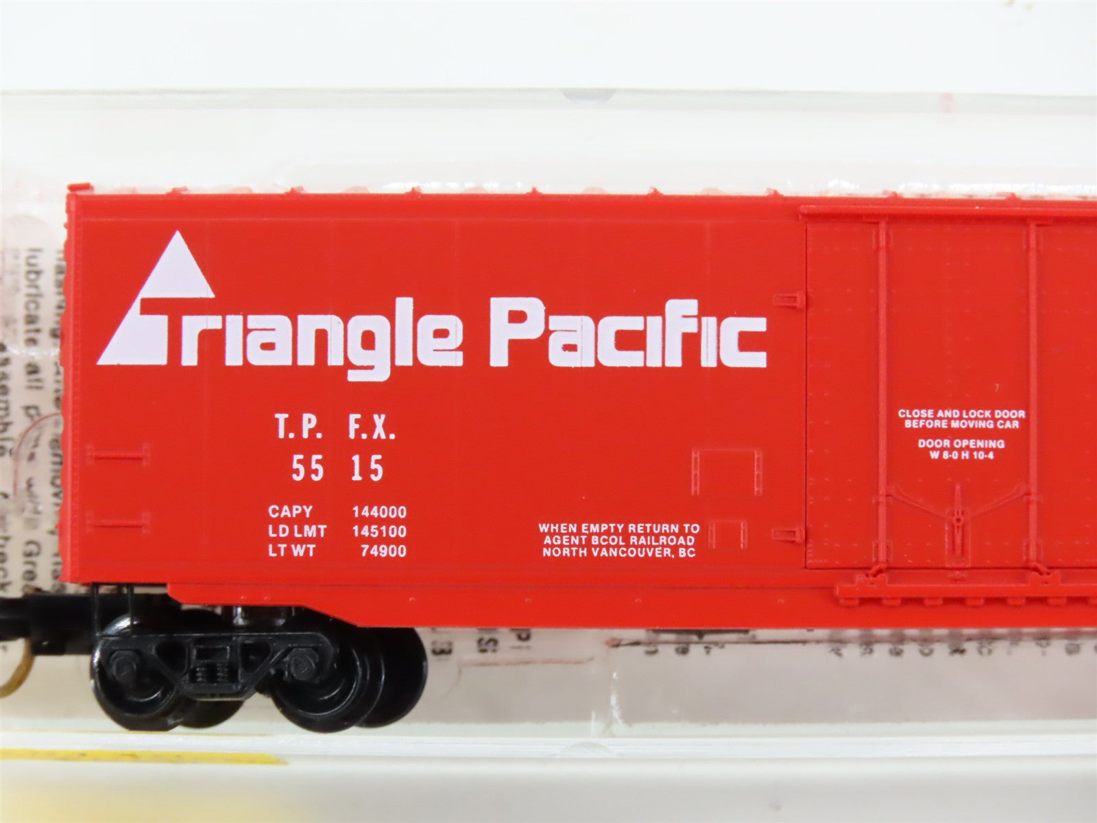 N Scale Micro-Trains MTL 38130 TPFX Triangle Pacific 50' Box Car 5515