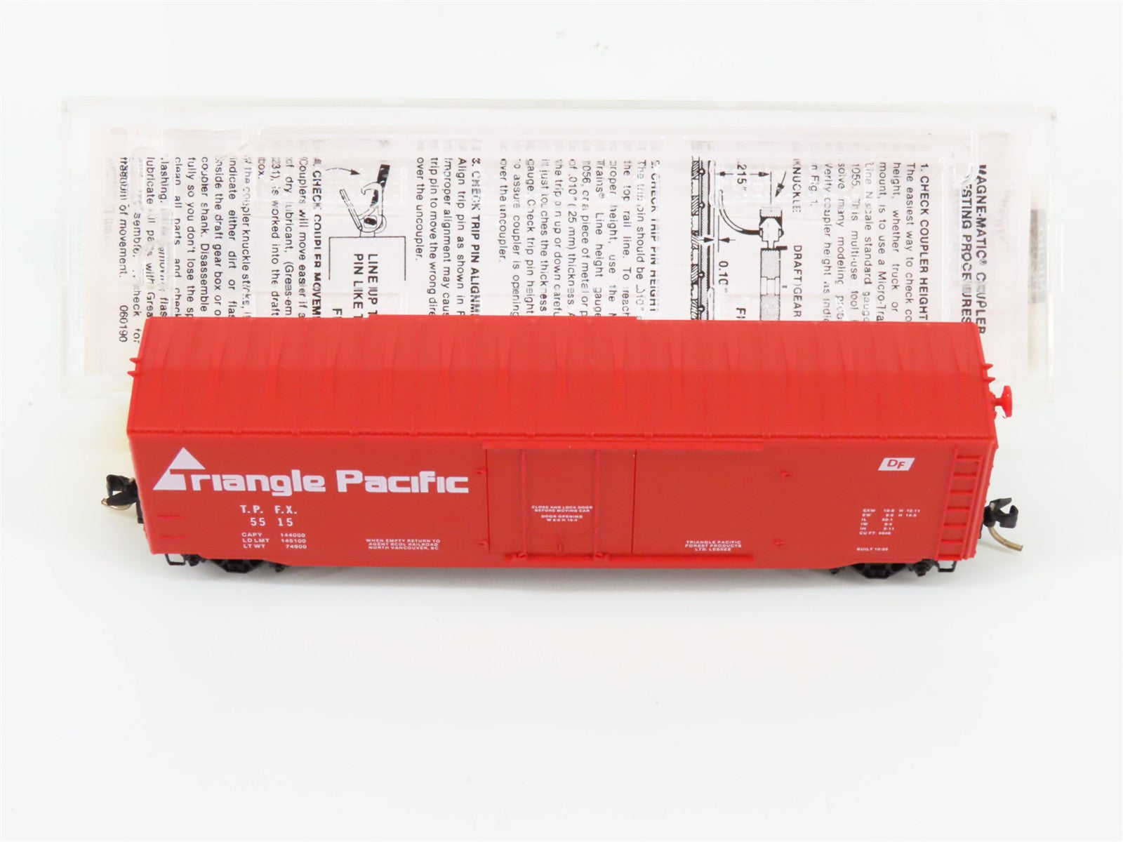 N Scale Micro-Trains MTL 38130 TPFX Triangle Pacific 50' Box Car 5515