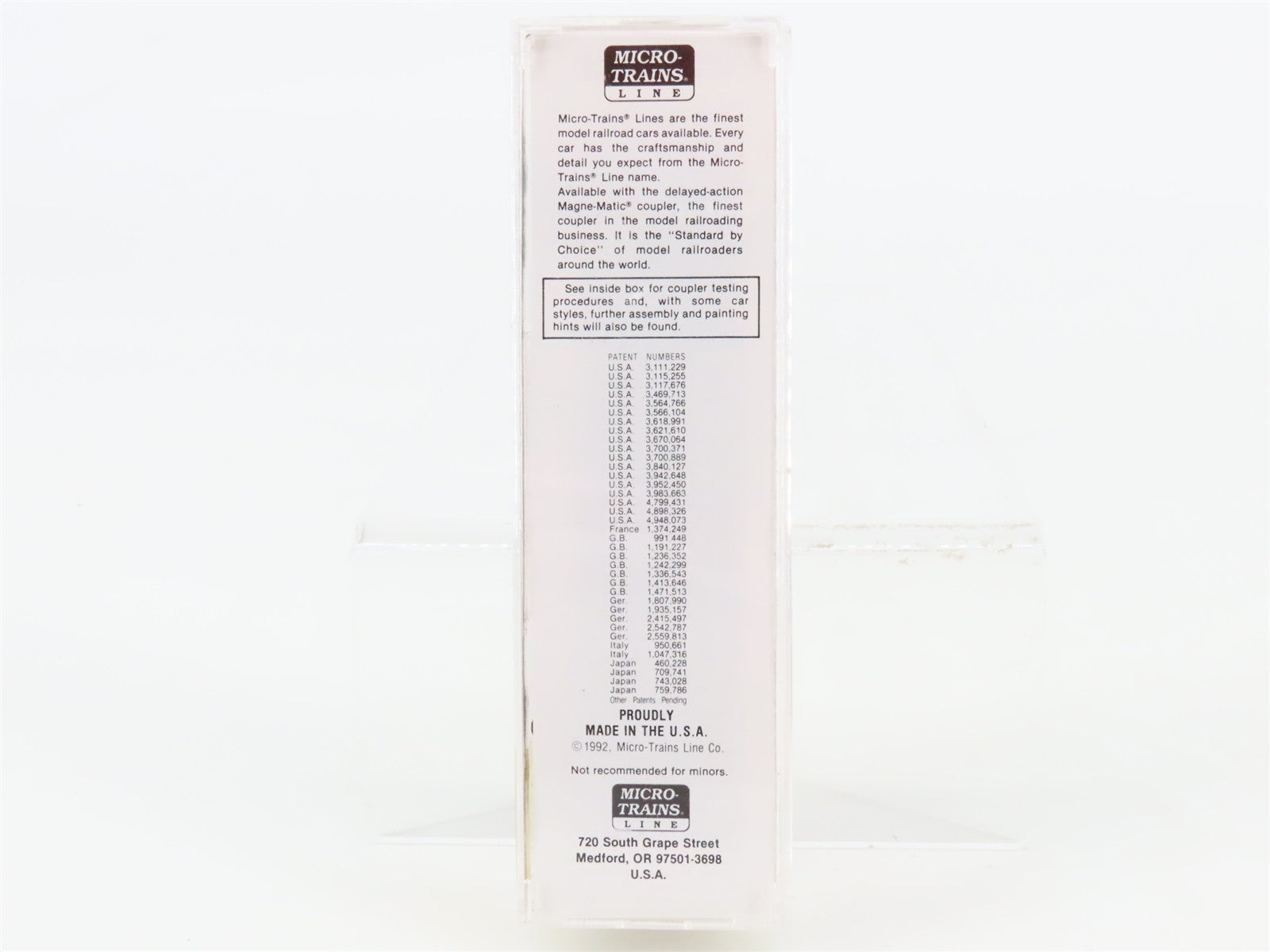 N Scale Micro-Trains MTL 38130 TPFX Triangle Pacific 50' Box Car 5515