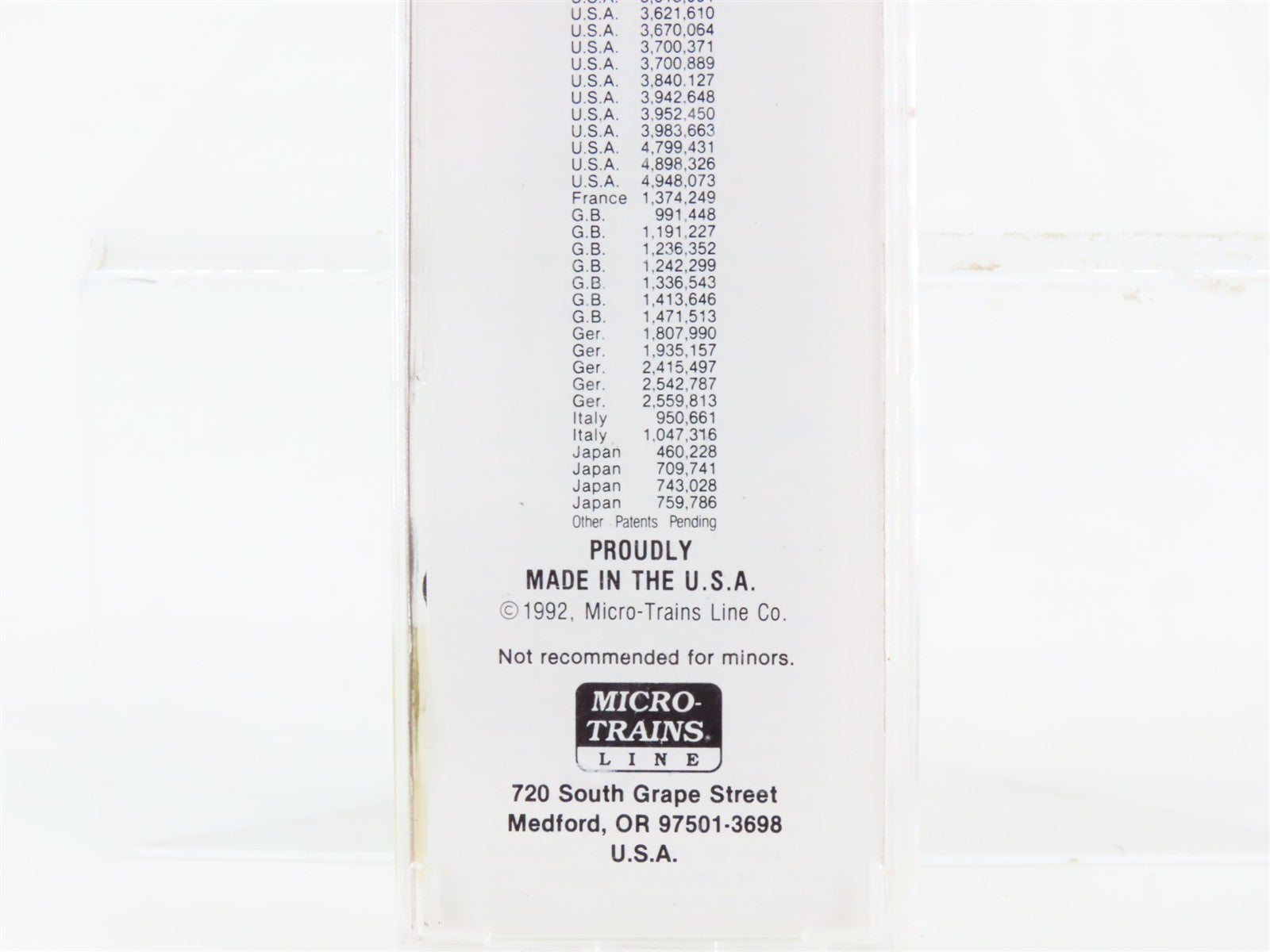 N Scale Micro-Trains MTL 38130 TPFX Triangle Pacific 50' Box Car 5515