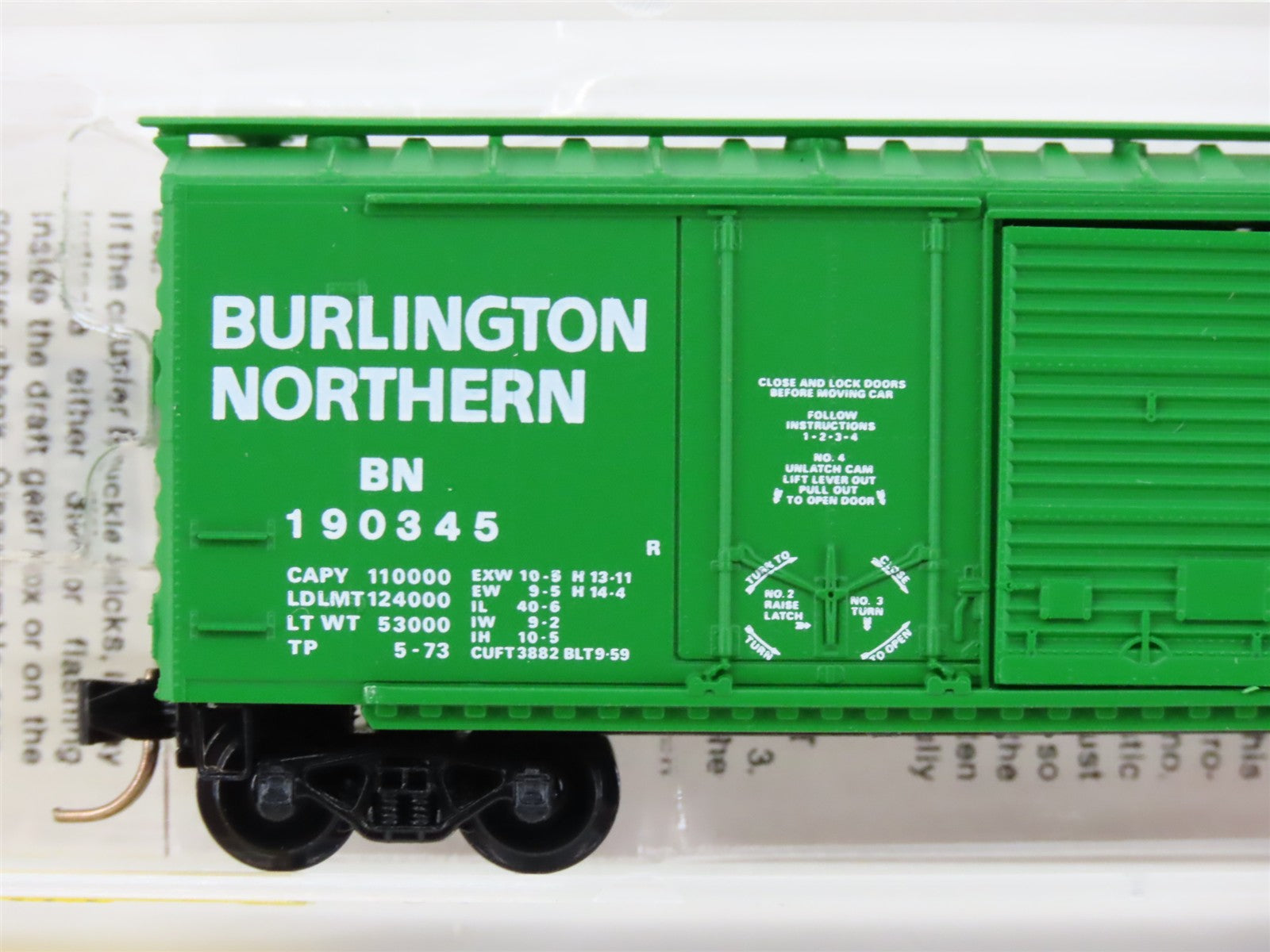 N Scale Micro-Trains MTL 22010 BN Burlington Northern 40' Box Car 190345