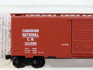 N Scale Micro-Trains MTL 20206 C.N. Canadian National 40' Box Car 521995