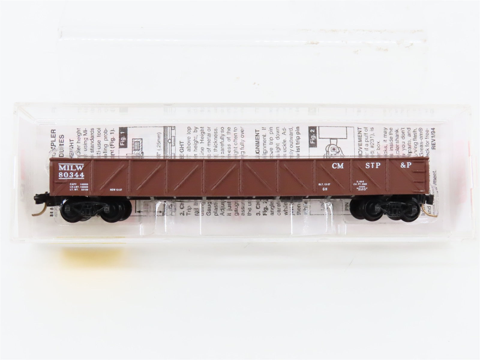 N Scale Micro-Trains MTL 60010 Chicago, Milwaukee, St. Paul & Pacific Gondola