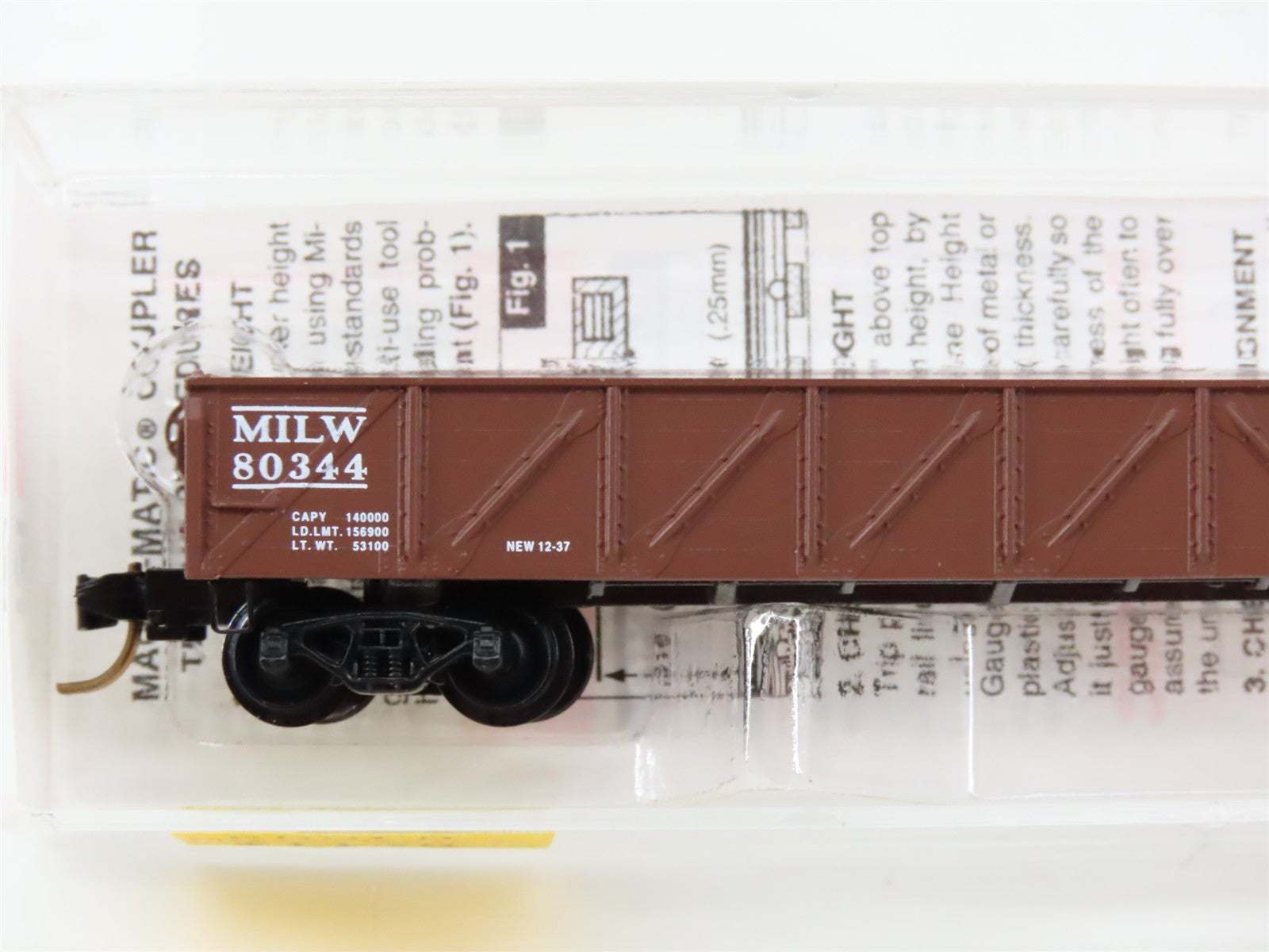 N Scale Micro-Trains MTL 60010 Chicago, Milwaukee, St. Paul & Pacific Gondola