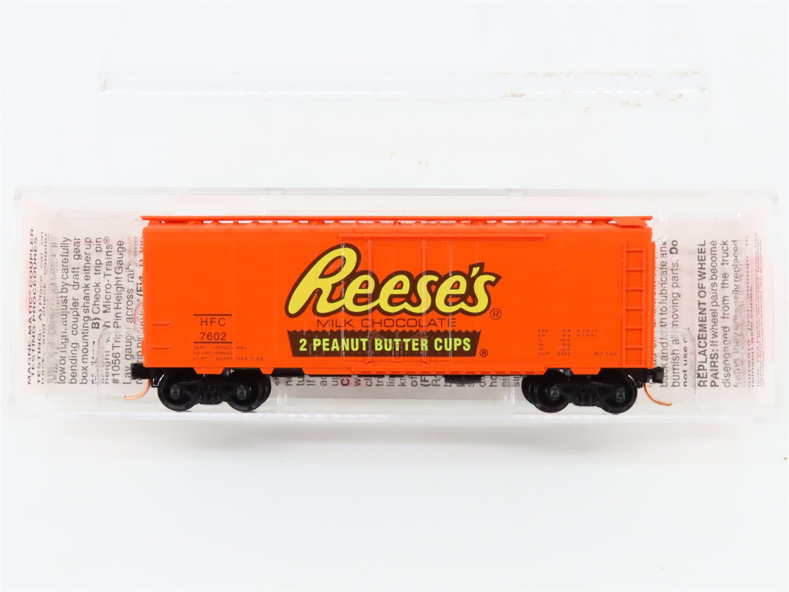N Scale Micro-Trains MTL 21300 HFC Hershey's / Reese's 40' Box Car 7602