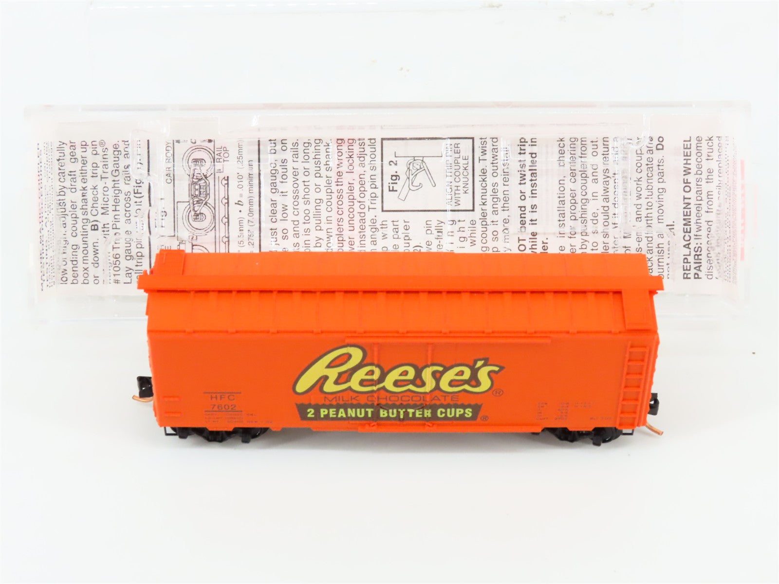 N Scale Micro-Trains MTL 21300 HFC Hershey's / Reese's 40' Box Car 7602