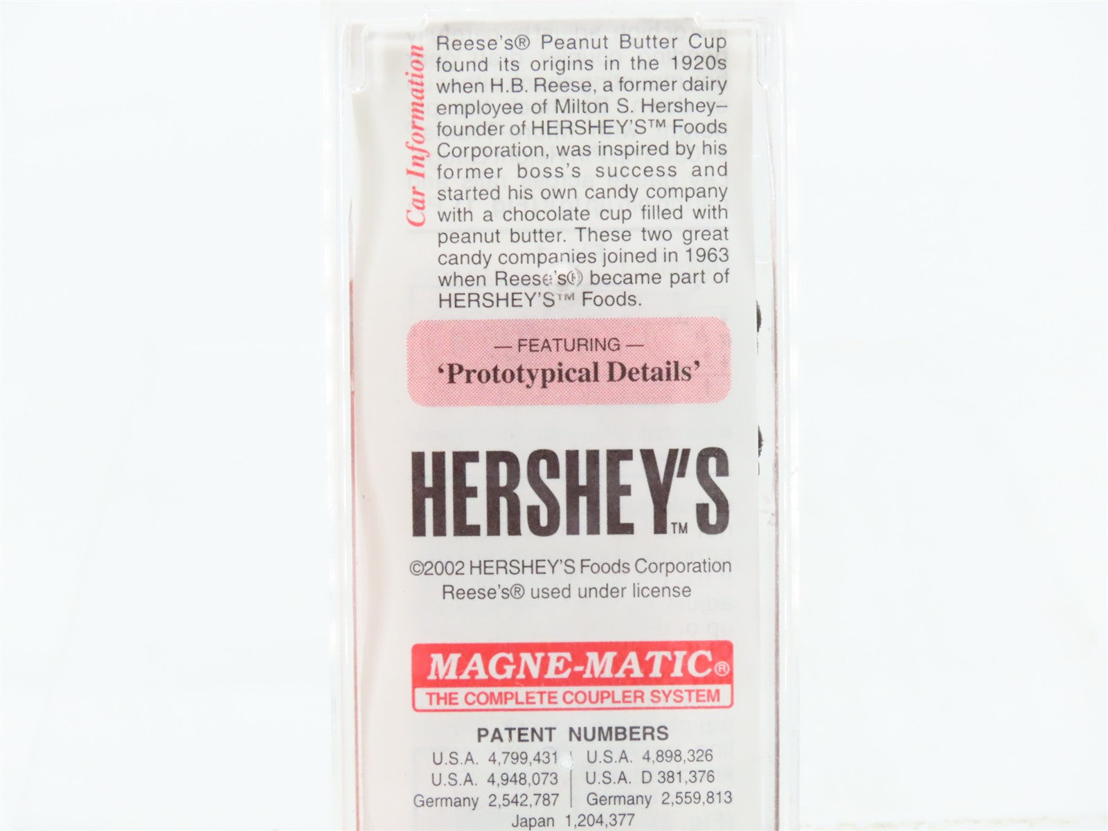 N Scale Micro-Trains MTL 21300 HFC Hershey's / Reese's 40' Box Car 7602