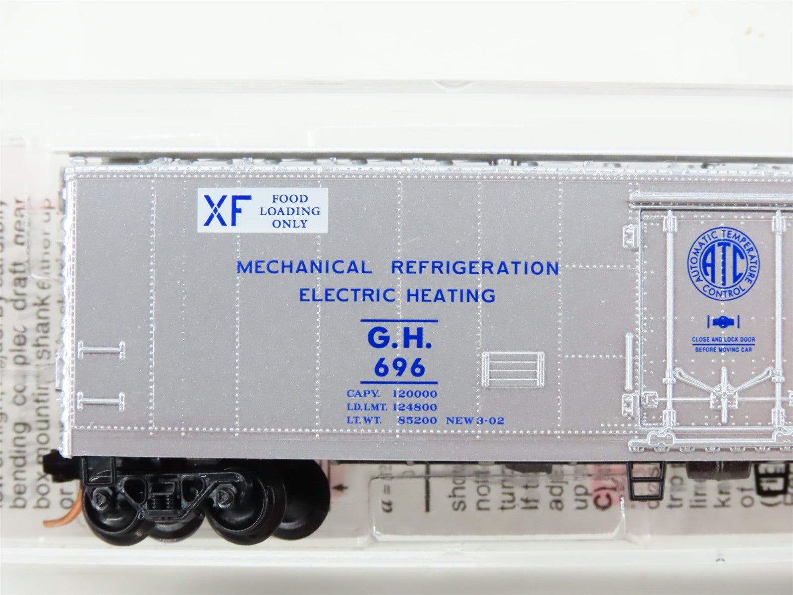 N Scale Micro-Trains MTL 69170 GH Klondike White Mint Mechanical Reefer 696