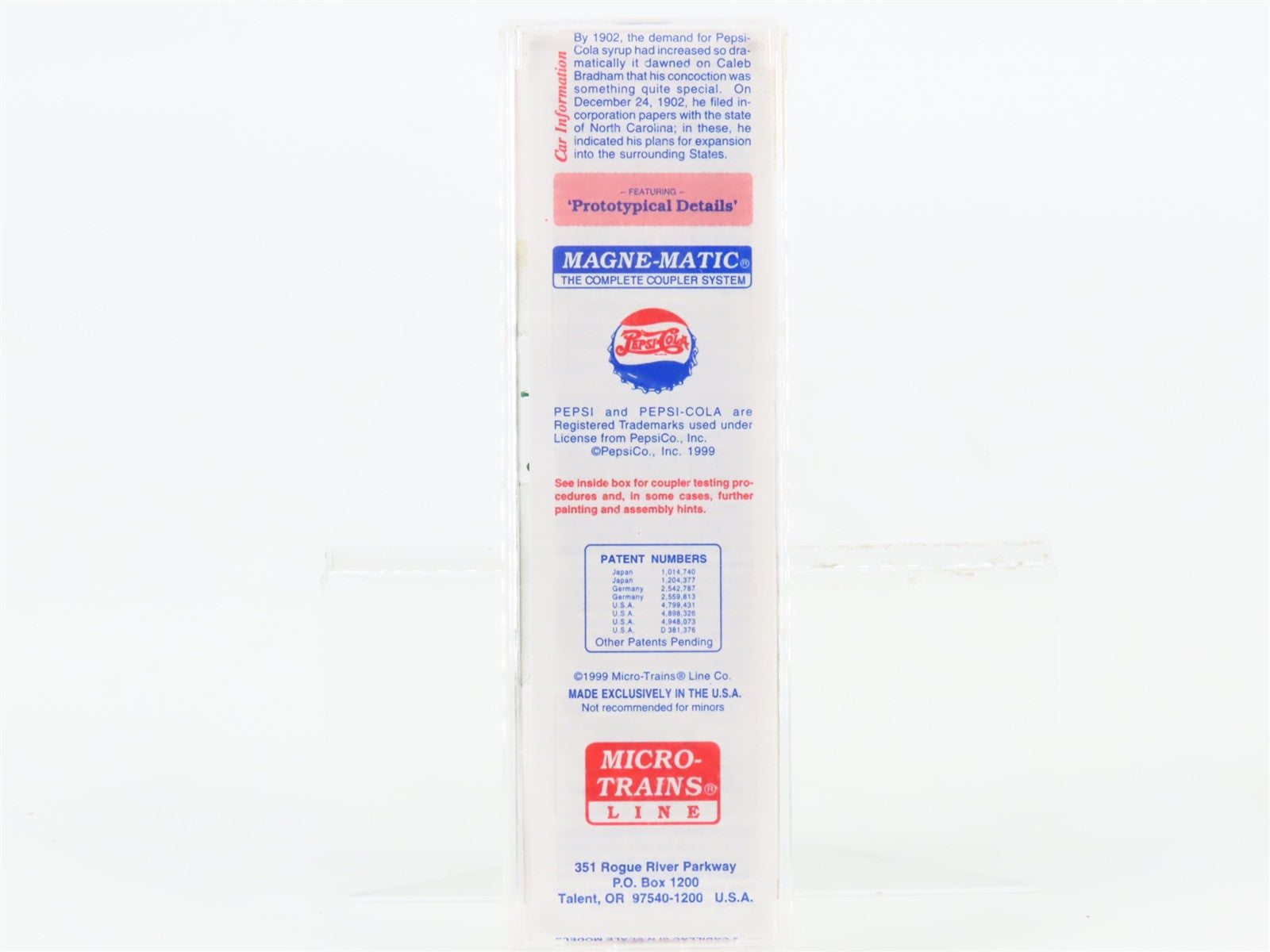 N Scale Micro-Trains MTL 100080 Pepsi-Cola 36' Caboose 10007