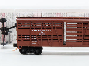 N Scale Micro-Trains MTL 35180 C&O Chesapeake & Ohio 40' Stock/Cattle Car 95336