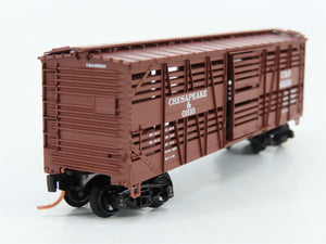 N Scale Micro-Trains MTL 35180 C&O Chesapeake & Ohio 40' Stock/Cattle Car 95336