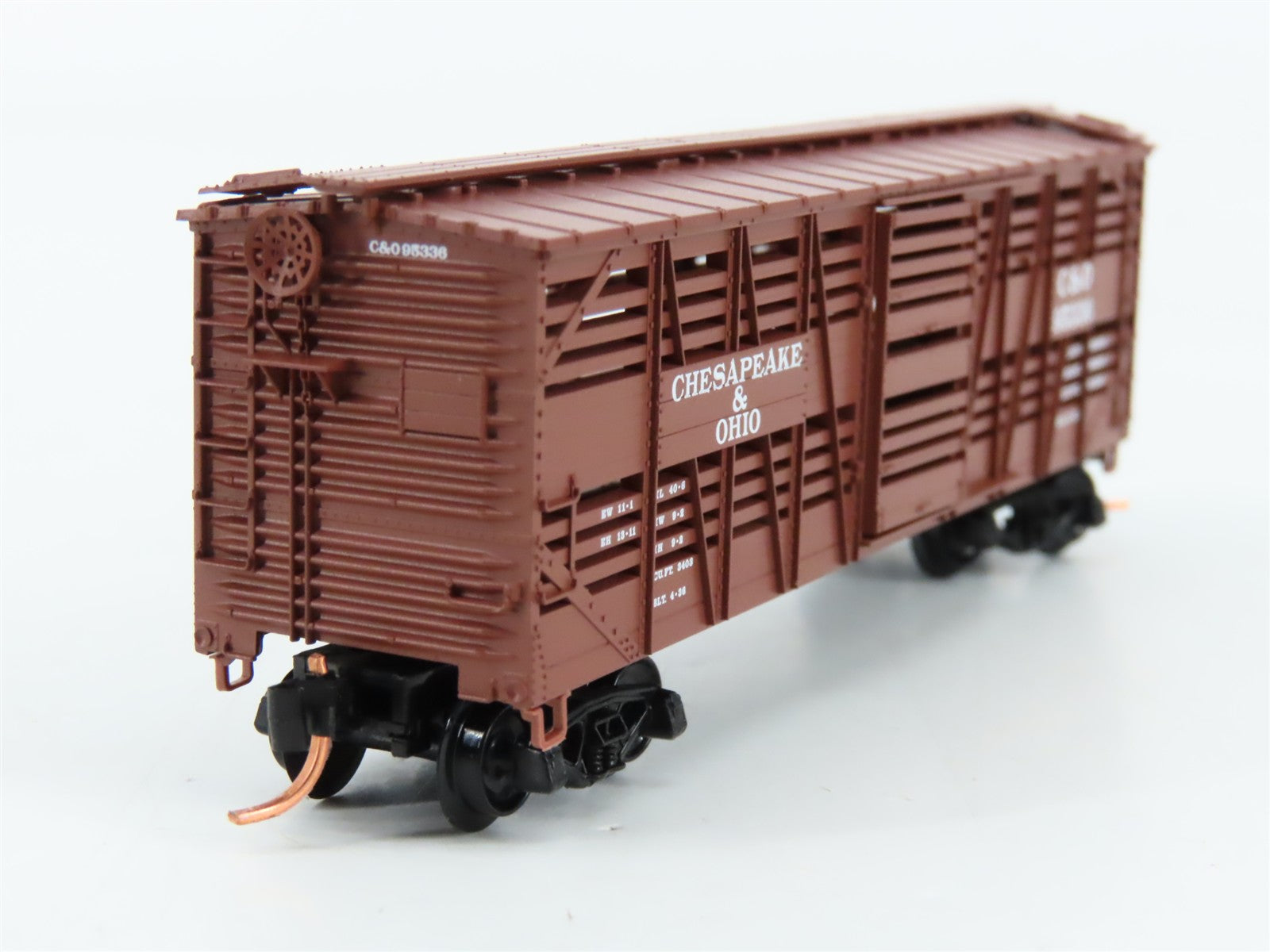 N Scale Micro-Trains MTL 35180 C&O Chesapeake & Ohio 40' Stock/Cattle Car 95336