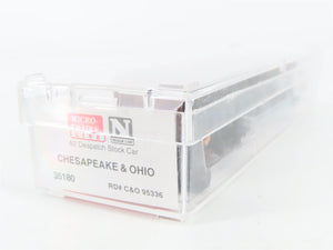 N Scale Micro-Trains MTL 35180 C&O Chesapeake & Ohio 40' Stock/Cattle Car 95336