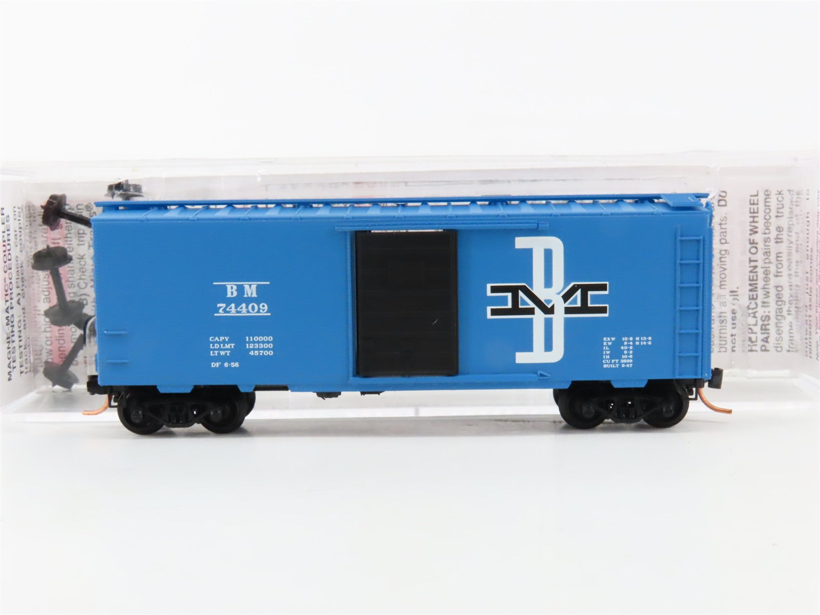 N Scale Micro-Trains MTL 20140 BM Boston & Maine 40' Box Car 74409