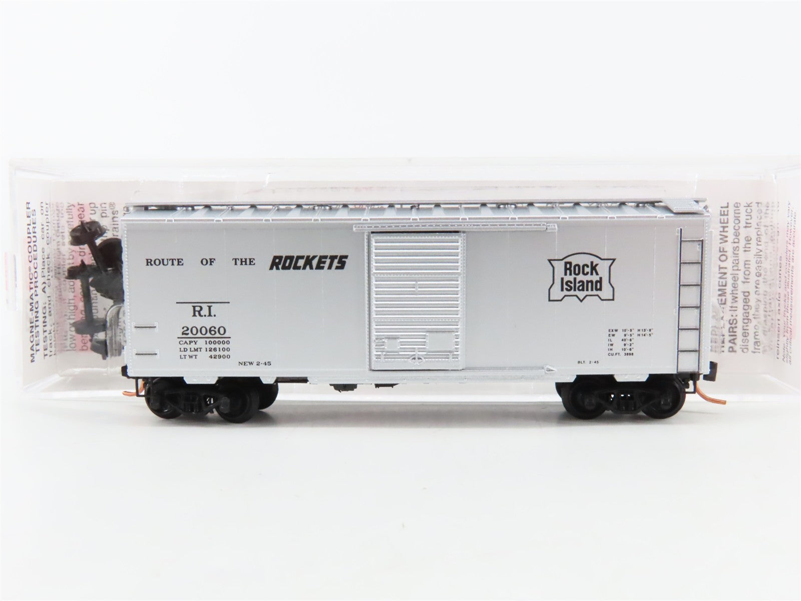 N Scale Micro-Trains MTL 20676 R.I. Rock Island 40' Box Car 20060