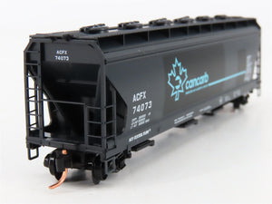 N Scale Micro-Trains MTL 93070 ACFX Cancarb 3-Bay Covered Hopper 74073