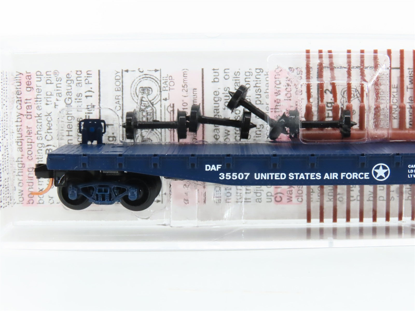 N Scale Micro-Trains MTL 45190 DAF United States Air Force 50' Flat Car 35507
