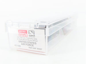 N Scale Micro-Trains MTL 45190 DAF United States Air Force 50' Flat Car 35507