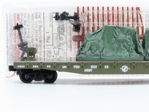 N Scale Micro-Trains MTL 45180 USAX United States Army 50' Flat Car 38065