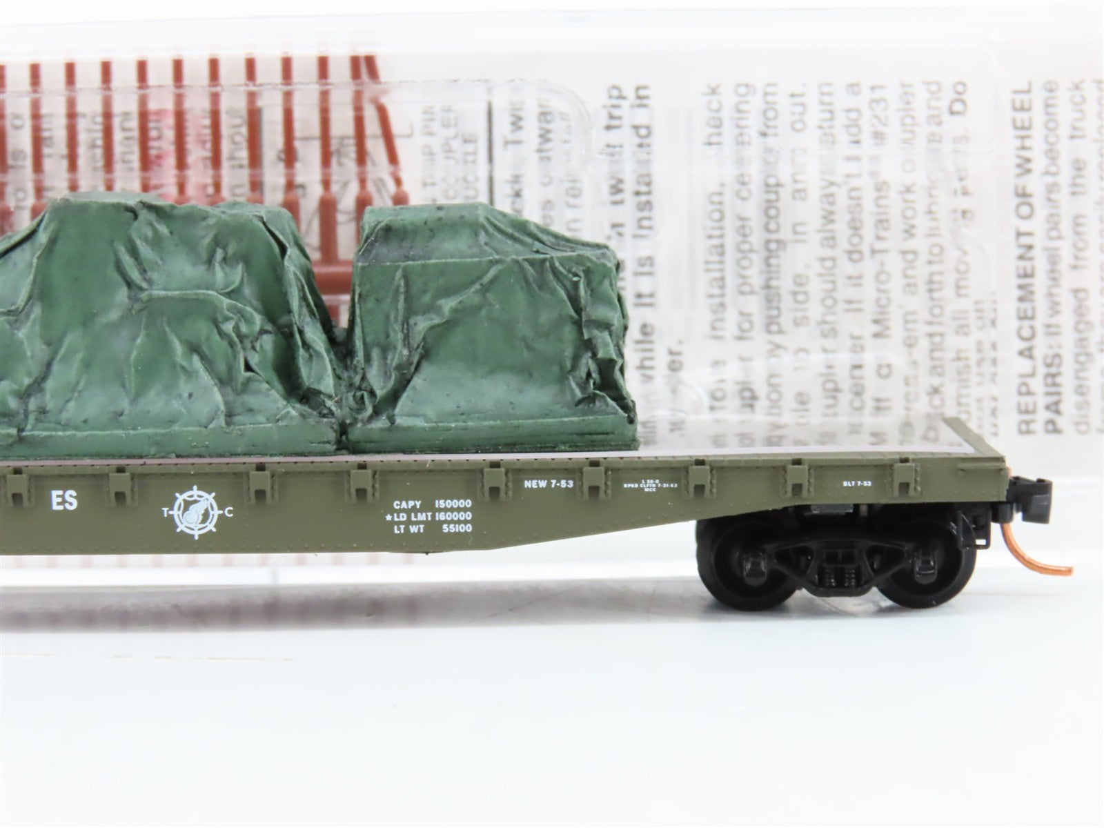 N Scale Micro-Trains MTL 45180 USAX United States Army 50' Flat Car 38065