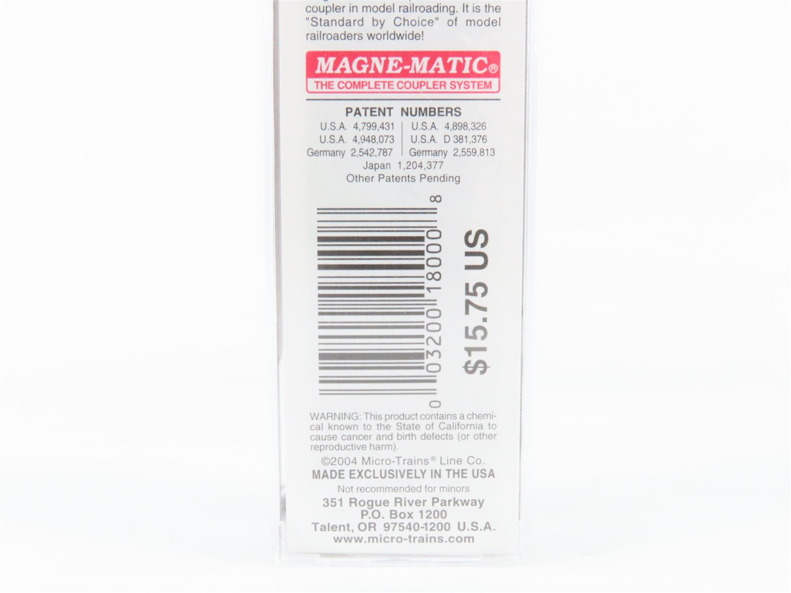N Scale Micro-Trains MTL 32180 WP Western Pacific 50' Box Car 55933