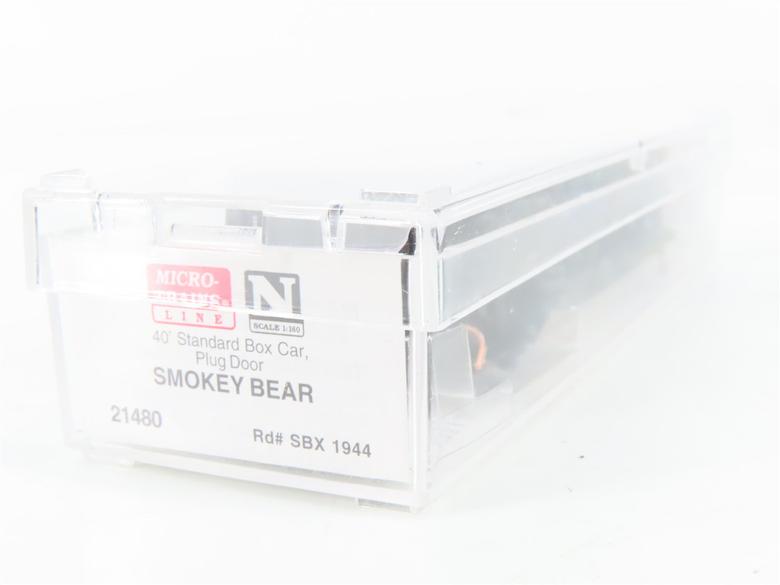 N Scale Micro-Trains MTL 21480 SBX Smokey Bear 40' Plug Door Box Car 1944