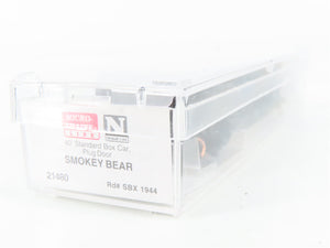 N Scale Micro-Trains MTL 21480 SBX Smokey Bear 40' Plug Door Box Car 1944