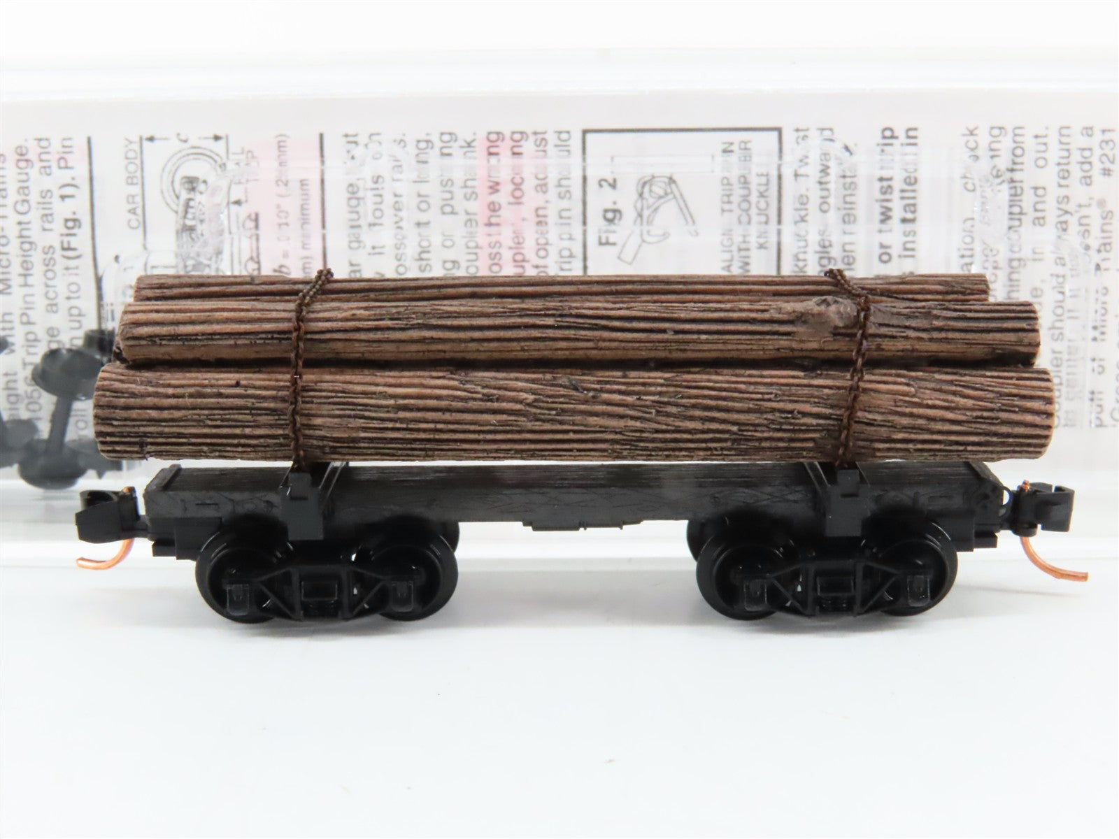 N Scale Micro-Trains MTL 113510 30' Skeleton Log Car w/ Log Load