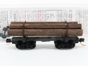 N Scale Micro-Trains MTL 113510 30' Skeleton Log Car w/ Log Load
