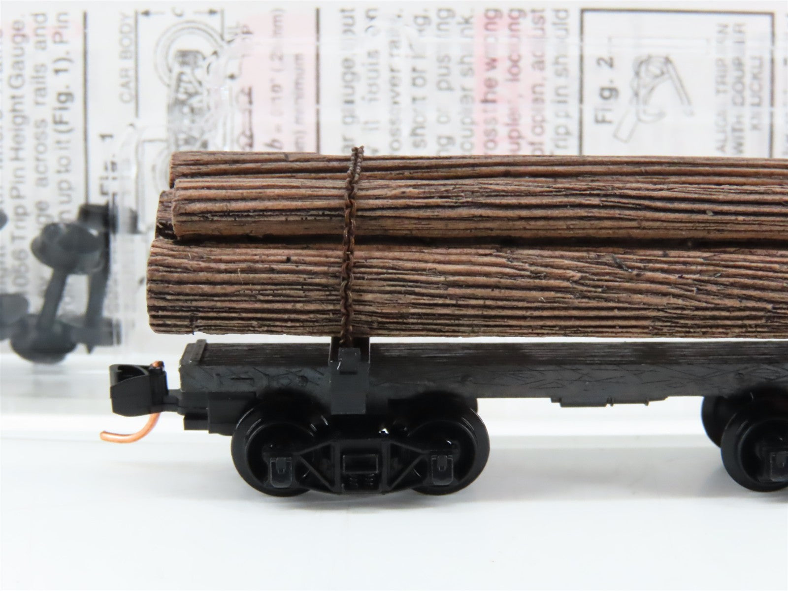 N Scale Micro-Trains MTL 113510 30' Skeleton Log Car w/ Log Load