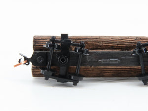 N Scale Micro-Trains MTL 113510 30' Skeleton Log Car w/ Log Load