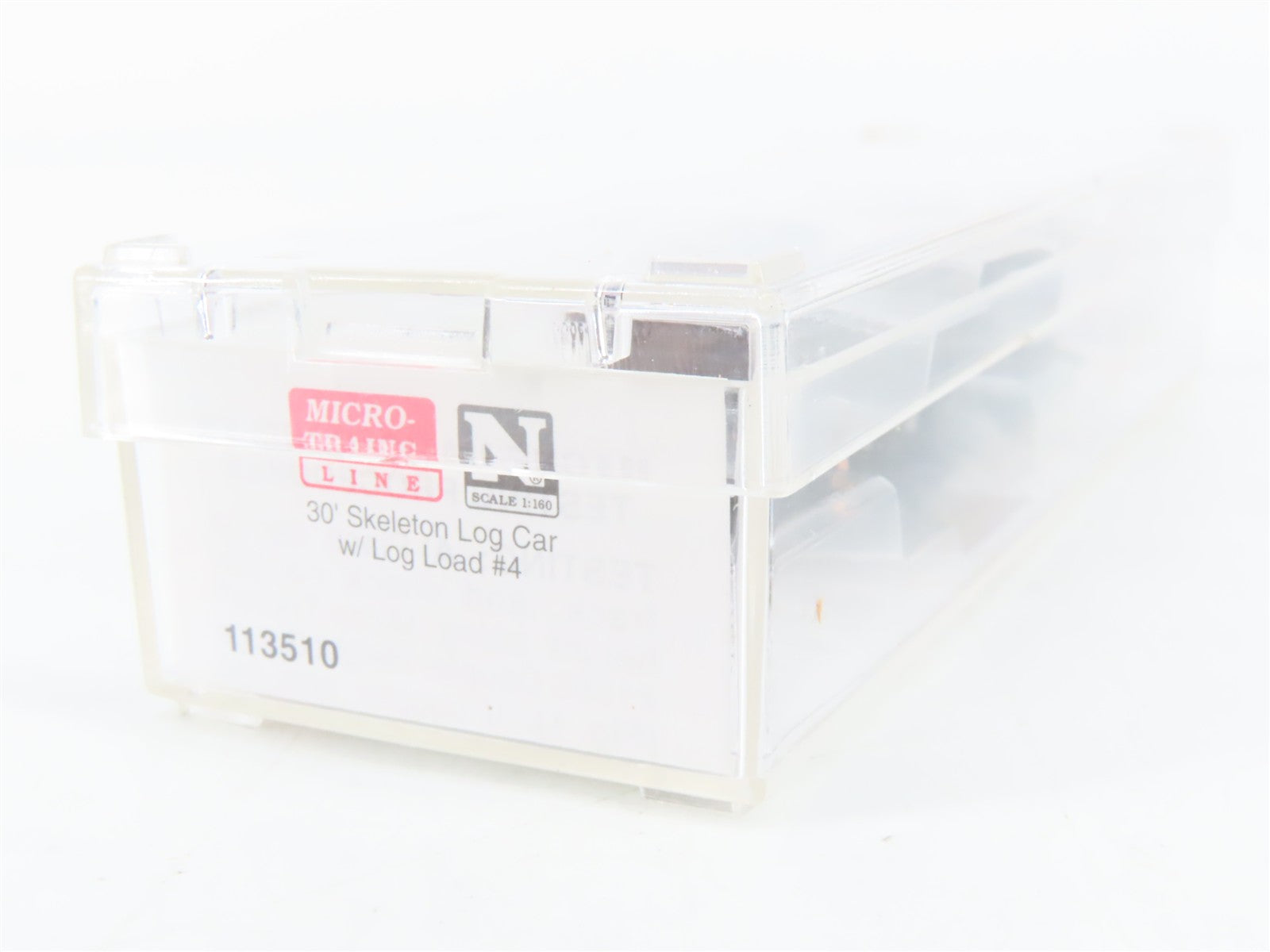 N Scale Micro-Trains MTL 113510 30' Skeleton Log Car w/ Log Load
