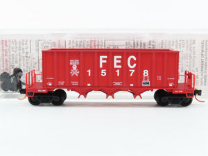 N Micro-Trains MTL 12500020 FEC Florida East Coast 3-Bay Ortner Hopper 15178