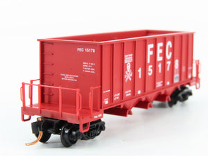 N Micro-Trains MTL 12500020 FEC Florida East Coast 3-Bay Ortner Hopper 15178