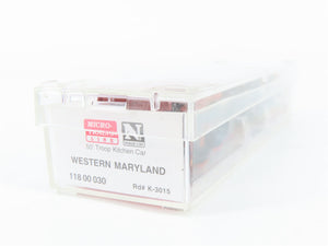 N Scale Micro-Trains MTL 11800030 WM Western Maryland 50' Troop Kitchen Car