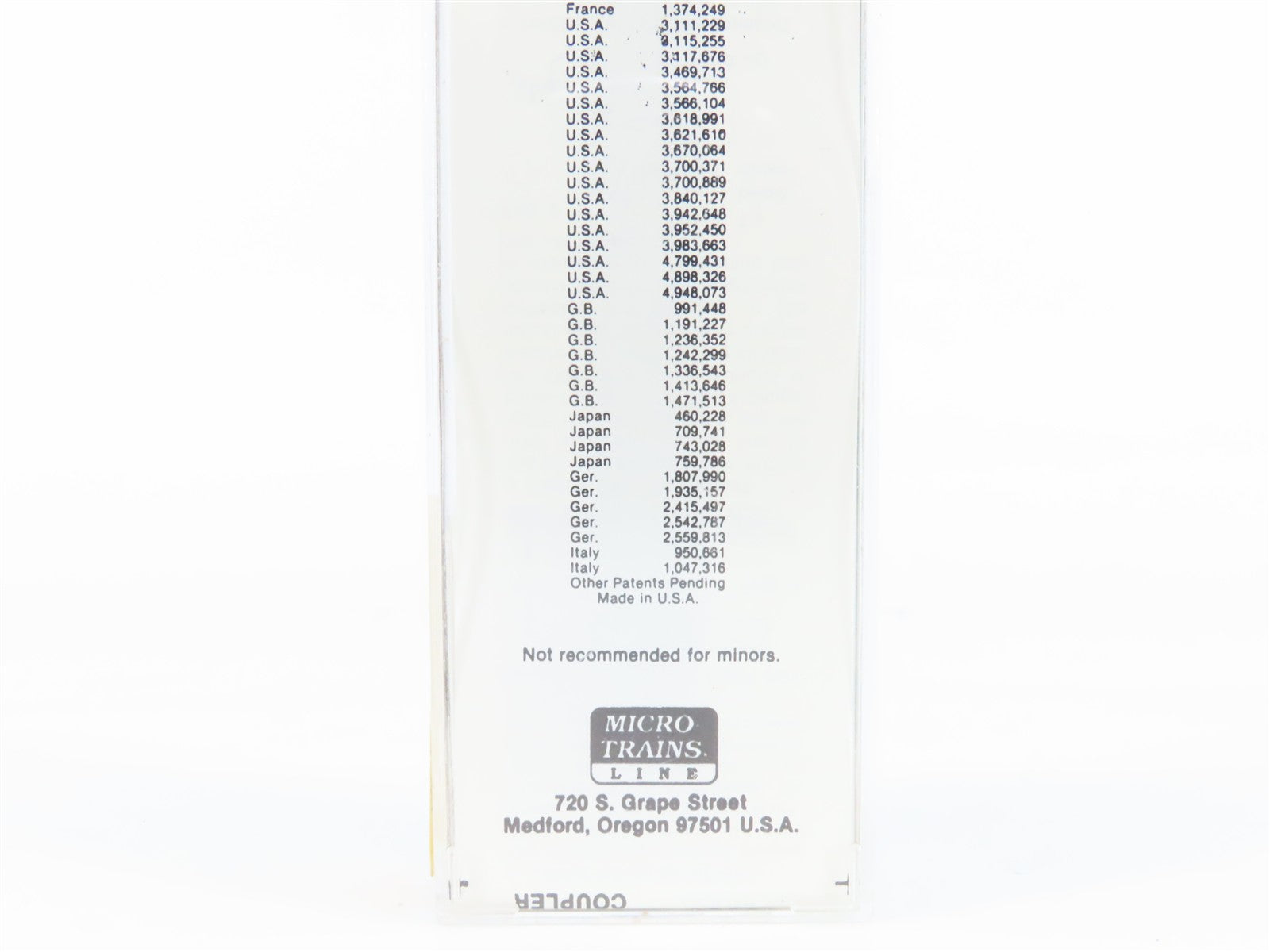 N Scale Micro-Trains MTL 46060 PC Penn Central 50' Flat Car 365610