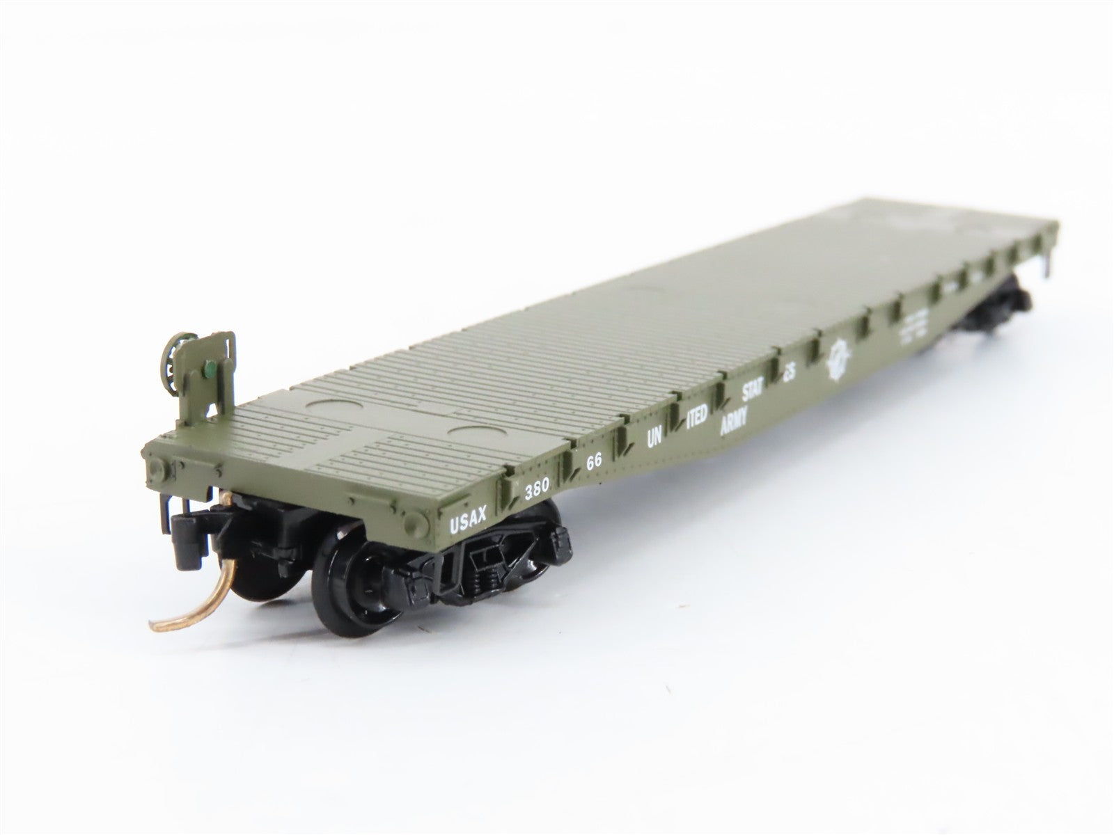 N Scale Micro-Trains MTL 45180 USAX U.S. Army 50' Fishbelly Flat Car 38066