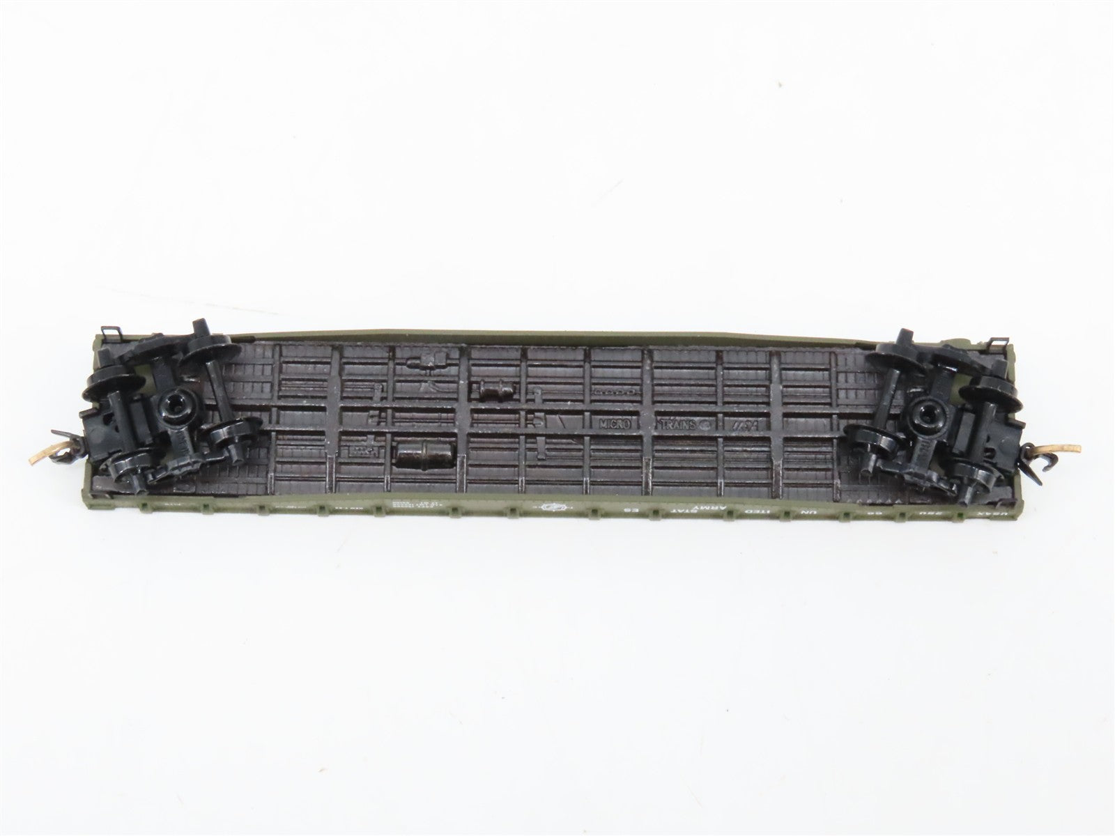 N Scale Micro-Trains MTL 45180 USAX U.S. Army 50' Fishbelly Flat Car 38066