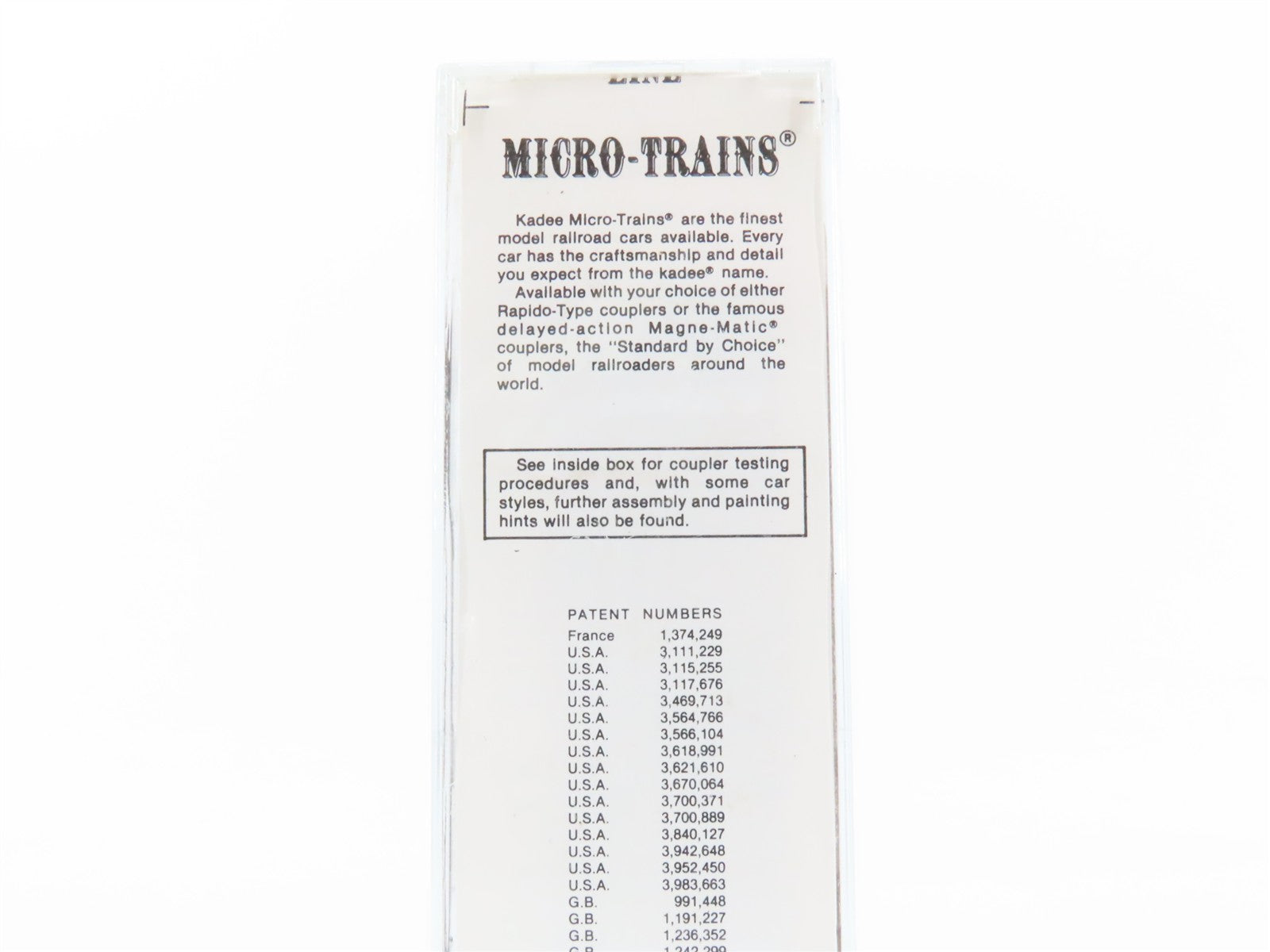 N Scale Micro-Trains MTL 20620 UP Union Pacific 40' Box Car 195342