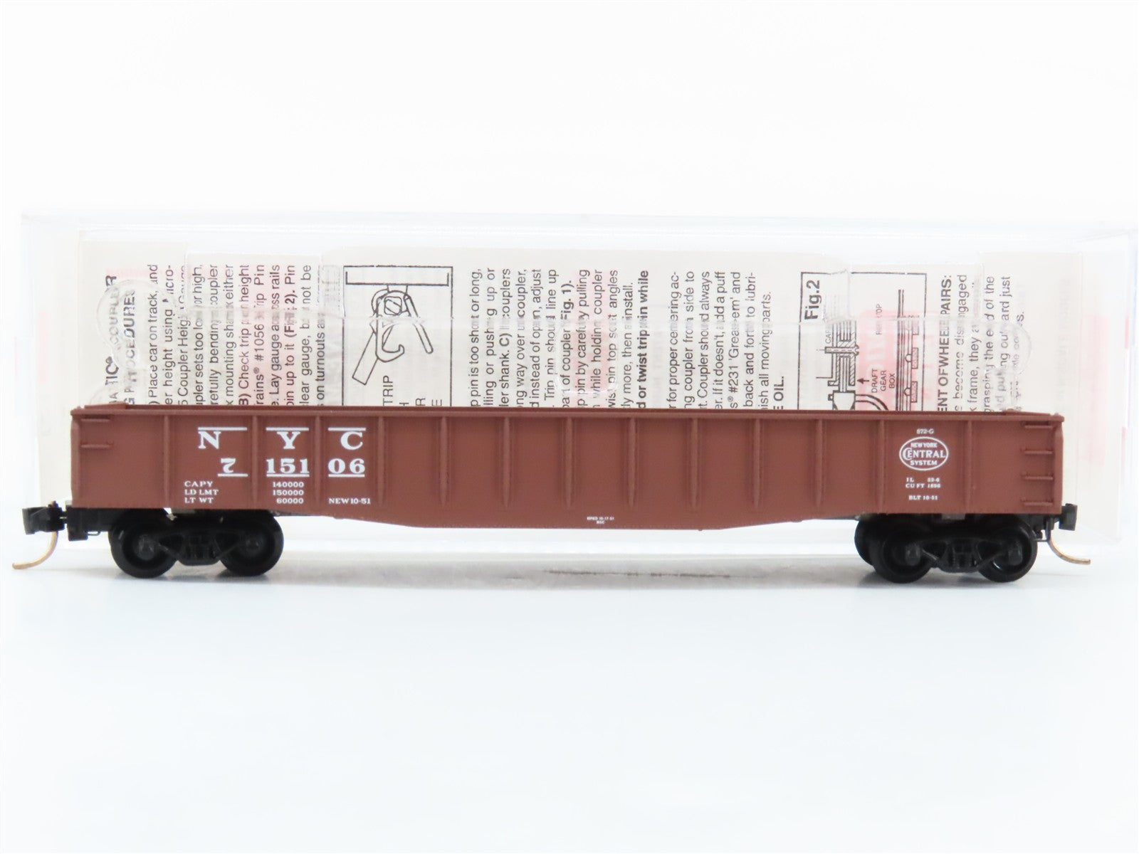 N Scale Micro-Trains MTL 46170 NYC New York Central 50' Gondola 715106