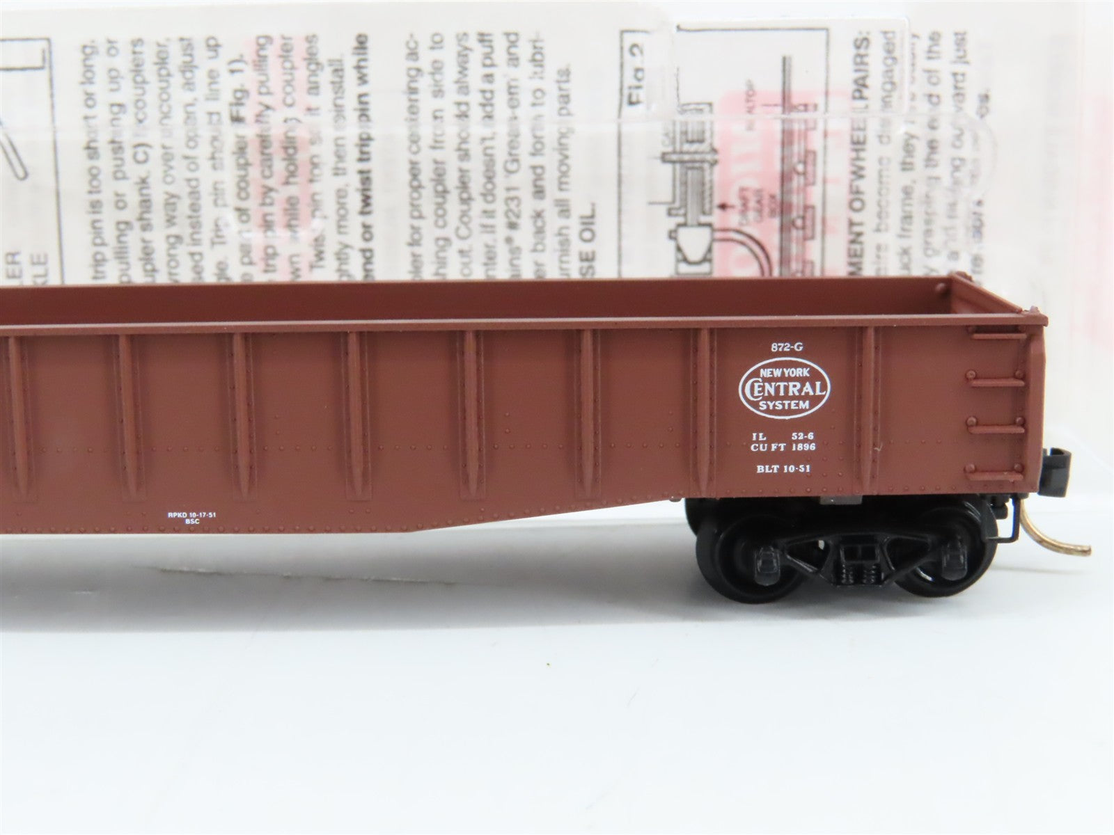 N Scale Micro-Trains MTL 46170 NYC New York Central 50' Gondola 715106