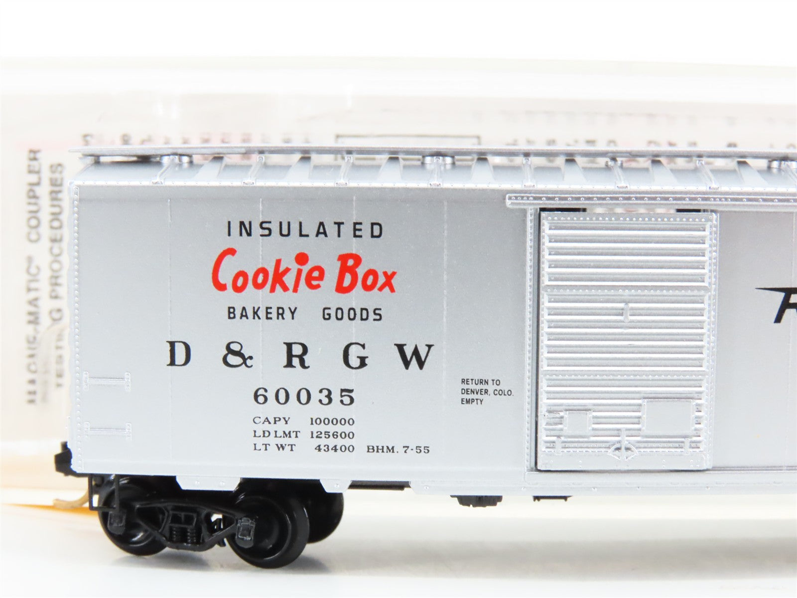 N Scale Micro-Trains MTL 20110 D&RGW Denver & Rio Grande Western Box Car 60035