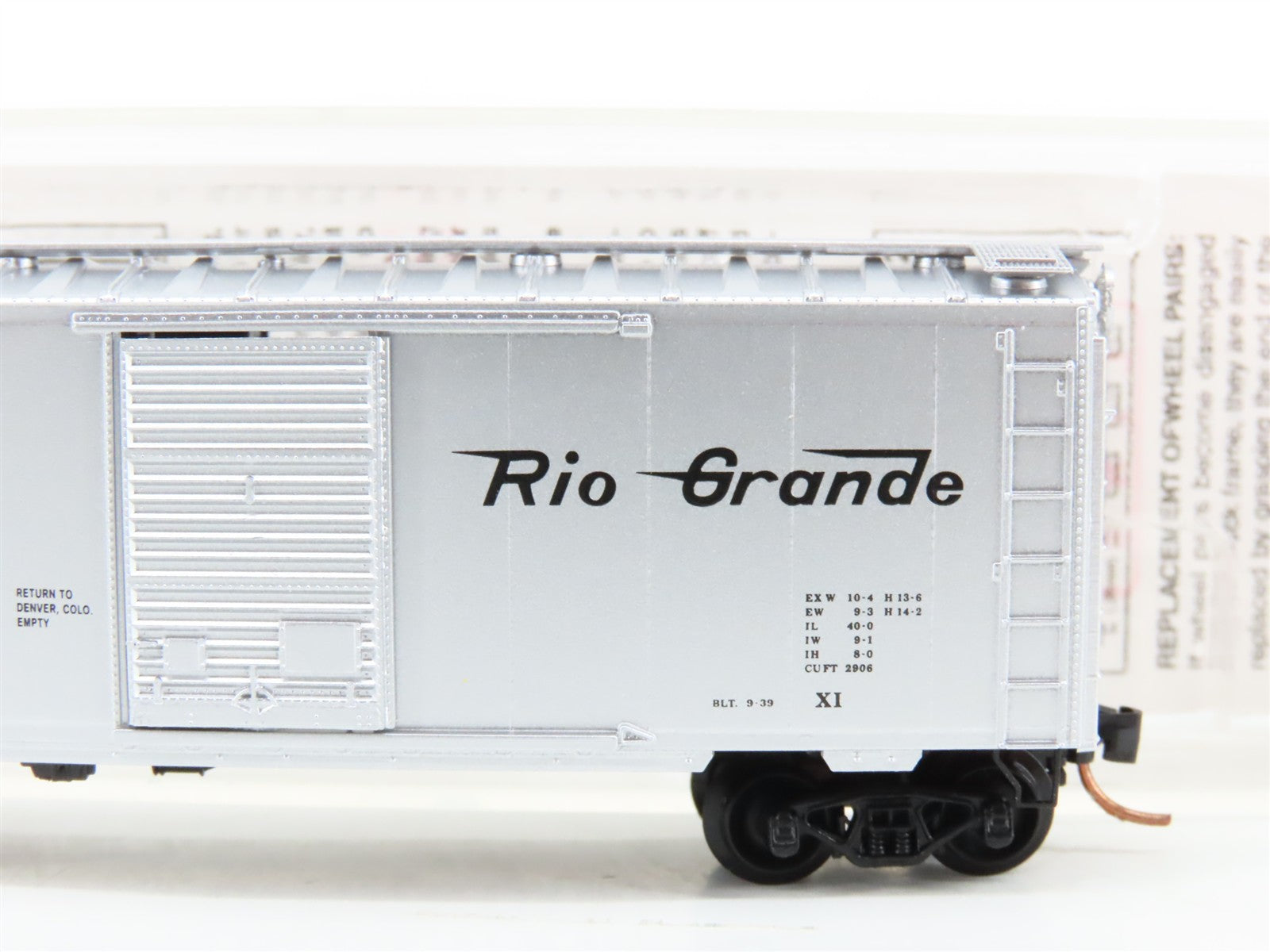 N Scale Micro-Trains MTL 20110 D&RGW Denver & Rio Grande Western Box Car 60035