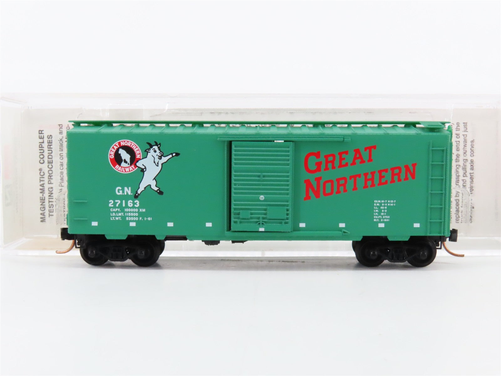 N Scale Micro-Trains MTL 20420 GN Great Northern 40' Box Car 27163